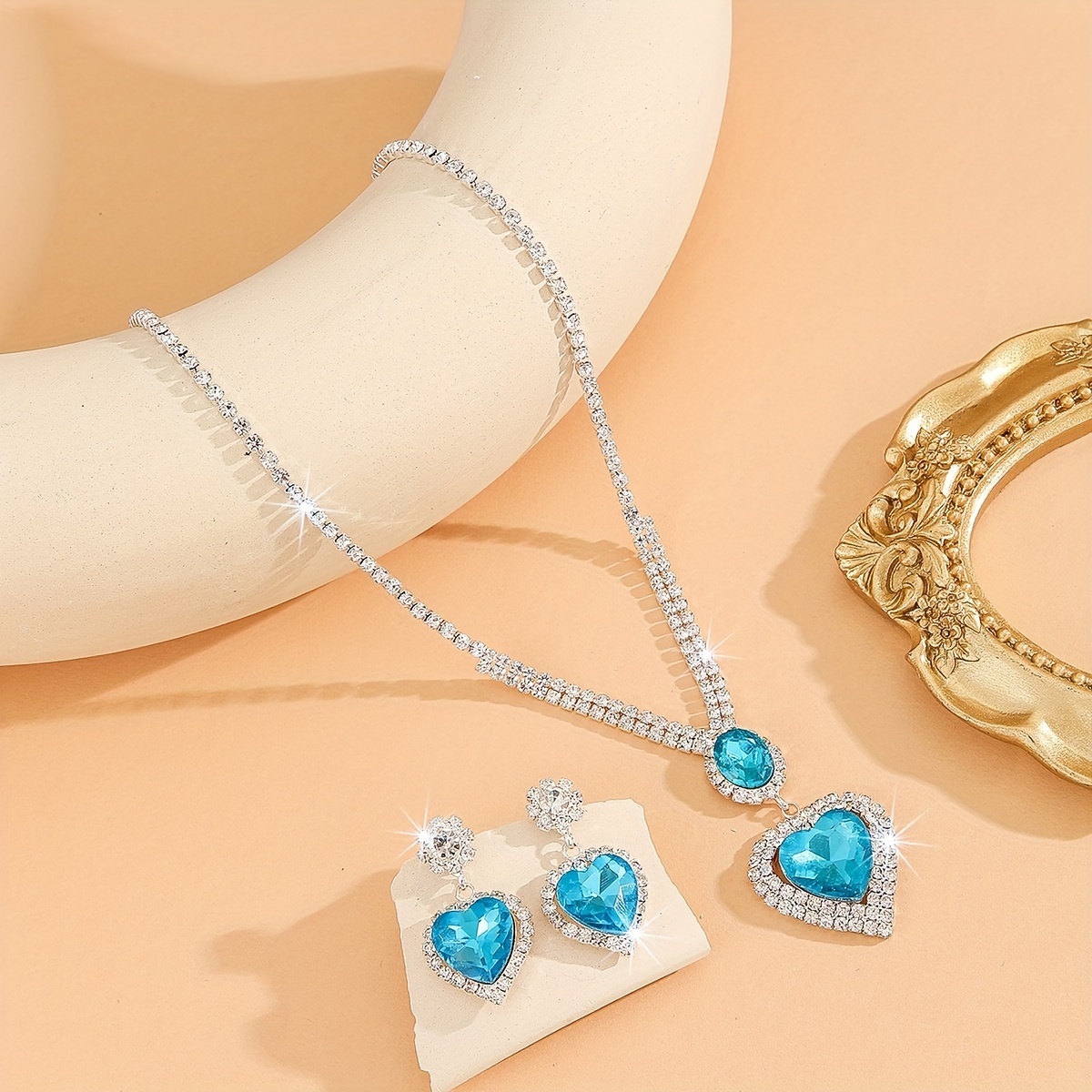 Rhinestone Jewelry Set for Banquets, Balls, Weddings
